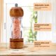 thumbnail image 4 of Juego de Molinillos para Sal y Pimienta con Base de Madera de Roble y Cuerpo de Acrílico Mecanismo de Cerámica Ajustable Decoración Rústica, 4 of 5