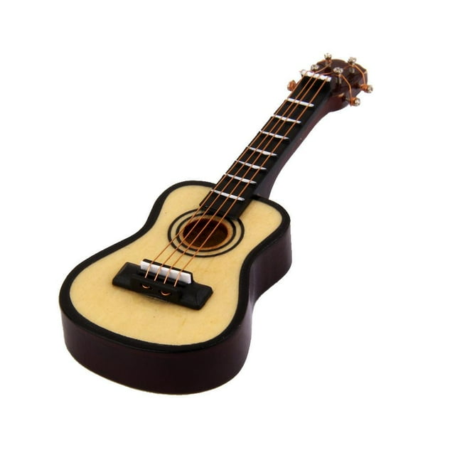 1/12 Instrumento de Música Guitarra en Miniatura de Dollhouse Hugo Casa de muñecas