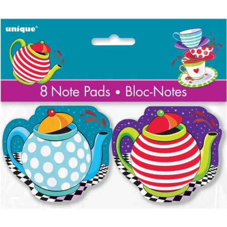 - (3 Pack) Alice in Wonderland Tea Party Notepad Favors, 8ct