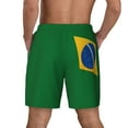 thumbnail image 2 of Mens Brazil Flag 2 in 1 Quick Dry Swim Trunks with Compression Liner Beach Shorts, 2 of 6