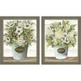 thumbnail image 1 of Great Art Now Flores & Jardin Galvanized Bucket by Cindy Jacobs, 2 Piece Framed Art Set Each 9"W x 11"H, 1 of 4