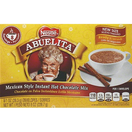Nestle Abuelita Mexican Style Instant Hot Chocolate Mix, 8 oz, (Pack of