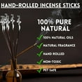 thumbnail image 5 of Natural Masala Incense Sticks By Mystic Spirit 12-Pack Box, 180g Organic Hand-Rolled Agarbatti for Home Fragrance, Celtic Summer Scent, 5 of 7