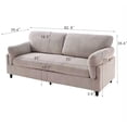 thumbnail image 6 of Lunale 82" Oversized Loveseat Sofa, Modern 2-Seater Cloud Couch for Living Room, Camel Corduroy, 6 of 6