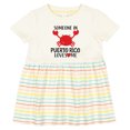 thumbnail image 3 of Inktastic Someone in Puerto Rico Loves Me Girls Baby Dress, 3 of 5