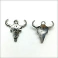 thumbnail image 5 of U8MO 6/20/50pc Retro Jewelry Making DIY Cow Skull Alloy Charms Pendants 21x21mm-6pcs, 5 of 5
