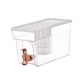 thumbnail image 5 of Hervidor de agua fría con grifo, jarra para jugo con grifo, dispensador de bebidas heladas de 4 l grifo de oro blanco, 5 of 9