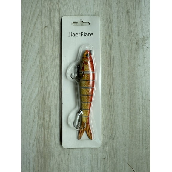 JiaerFlare Fishing Lures for Bass,Topwater Fishing Lure Kit,Multi Jointed Swimbaits,Realistic Slow Sinking Swimming Bass Lures for Freshwater and Seawater Fishing Accessories
