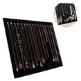 thumbnail image 1 of 17 Hook Necklace Display Board Velvet Jewelry Display Stand Necklace Rack Earrings Pendant Display Props Wholesale, 1 of 6
