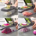 thumbnail image 4 of 16 Piece in-1 Multifunctional Vegetable Chopper | Handle Food Grater & Slicer Dicer | Essential Kitchen Items (Cocina, 4 of 6