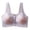 Purple, variant on Women's Plus Size Wireless Front Closure Bras Comfortable Breathlyable Everyday Lingerie No Underwire Seamless Pullover Shell Print M-XXXL