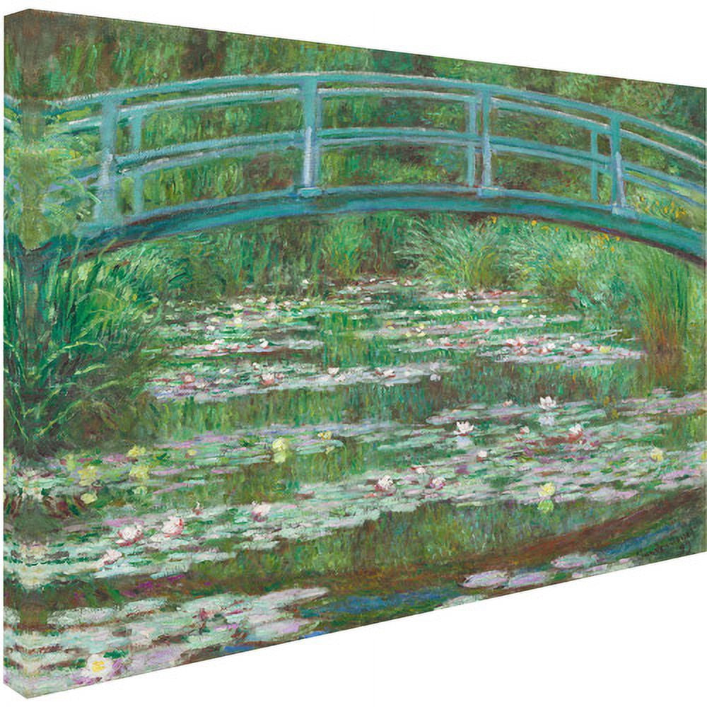 Trademark Fine Art Claude Monet The Japanese Footbridge 1899 Canvas Wall Art - 14x19