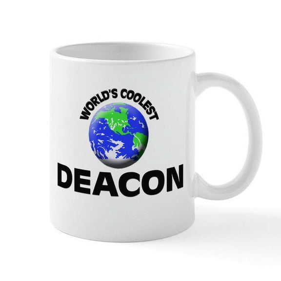 CafePress - World's Coolest Deacon Mug - 11 oz Ceramic Mug - Novelty Coffee Tea Cup