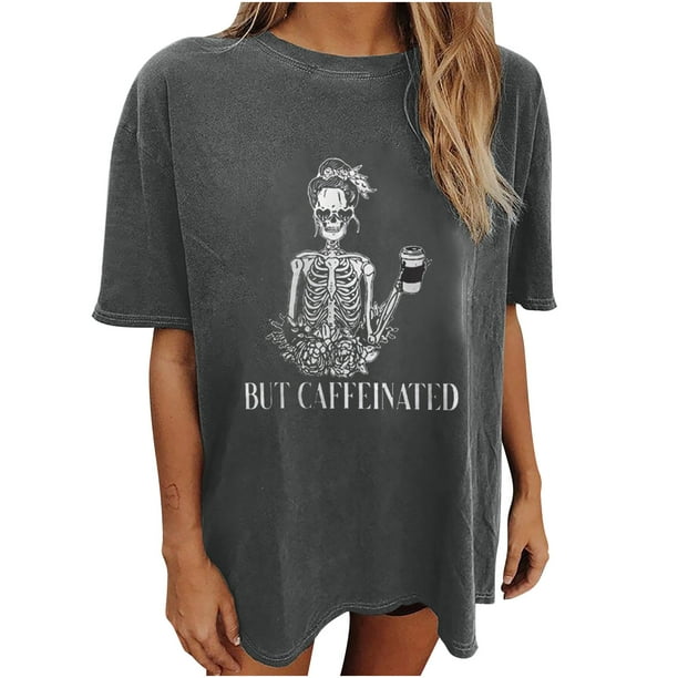 Hombres Y Mujeres Retro Tops Trendy Droped Shoulder Sleeves Impresión Suelta Manga Corta Top Pullover Odeerbi ODB180453