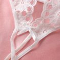 thumbnail image 4 of Lencería Sexy de lujo para mujer, sujetador abierto blanco, ropa interior sin entrepierna, Halter ahuecado, bordado Floral, 4 of 4