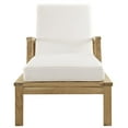 thumbnail image 5 of Modway Marina Outdoor Patio Teak Single Chaise in Natural White, 5 of 5