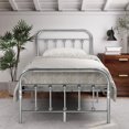 thumbnail image 2 of EvinTer Platform Metal Twin Bed Frame, Suitable for All Ages, Black Silver, 2 of 6