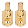 thumbnail image 2 of Conector de terminal reductor de cable de 2 piezas 0GA de cobre puro chapado en oro para modificación de amplificador de audio de coche, 2 of 14