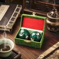 thumbnail image 6 of 2-Piece Baoding Health Balls Set - Hand Exercise Massage Balls for Stress Relief and Finger Strength Training, with Brocade Gift Box for Men and Women, 6 of 8
