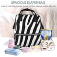 thumbnail image 4 of Defioc Zebra for Baby Diaper Bag Backpack - Baby Bag for Boys & Girls - Diaper Backpack - Large Travel Diaper Bags- Baby Registry Search & Shower Gifts, 4 of 5