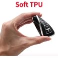 thumbnail image 5 of Key Fob Cover Compatible with Fit for Toyota Avalon Camry Corolla RAV4 Sequoia Highlander 4Runner 2011-2019 4 Button Soft TPU Keychain Case Holder Protector,B Black, 5 of 5