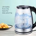 thumbnail image 1 of Eléctrica de Vidrio, 2L Tetera Eléctrica de Agua Caliente, Tetera de Vidrio Borosilicato, Libre de BPA, Tetera Inalámbrica de Hervido Rápido con Indicador LED y Mango Resistente al Calor, 1 of 11