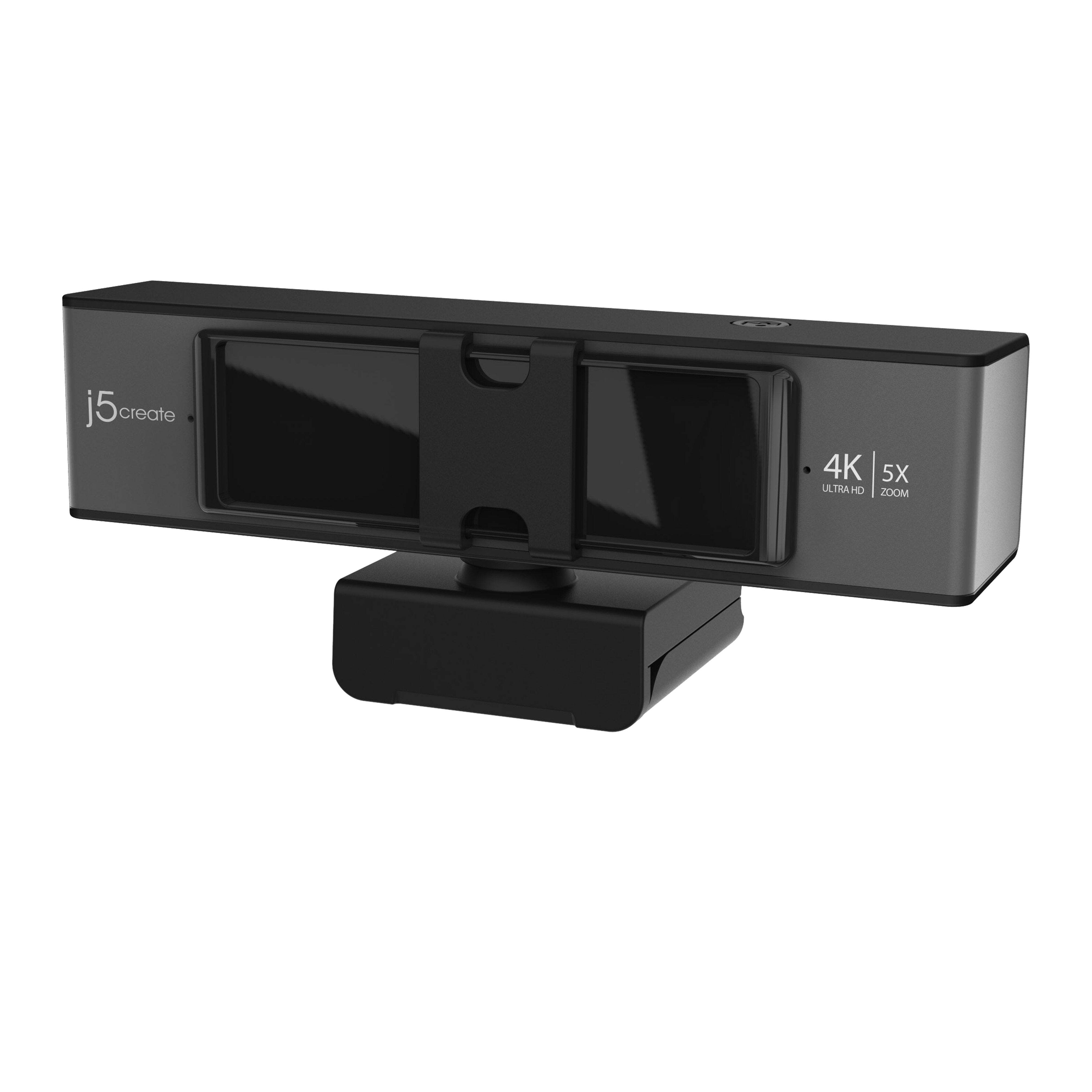 j5create USB 4K ULTRA HD Webcam with 5x Digital Zoom Remote Control, JVCU435