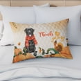 thumbnail image 4 of Happy Thanksgiving Labrador Retriever with Turkey Pumpkins Autumn Vibes Quilt Pillowcase Lab Dog Lover Gifts Throw Pillow Cover Bed Home Decor - 12018, 4 of 5