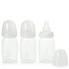 Evenflo Feeding Vented + BPA-Free Plastic Baby Bottles - 4oz, Clear, 3ct