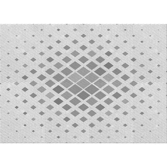 Ahgly Company Machine Washable Indoor Rectangle Transitional Platinum Gray Area Rugs, 8' x 12'