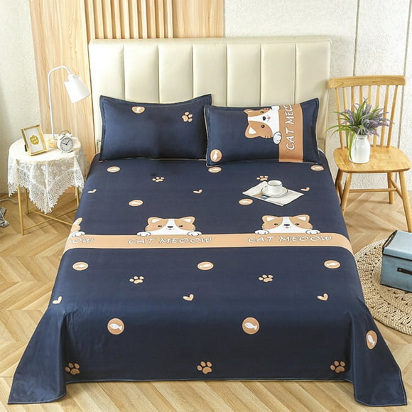 HOARBOEG Sheets Bedding Sets - All Seasons Bedding Sheets Easy-care Breathable Soft Sheets Lifelike and Interesting Patterns Cozy Clearance