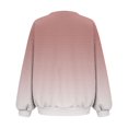 thumbnail image 4 of Besolor Chandail en Molleton Tricoté pour Femmes Mode Automne Col Rond Dégradé Chandail Chemises Manches Longues, 4 of 7