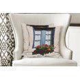 thumbnail image 4 of Ambesonne Urban Throw Pillow Cover 2 Pack, Mediterranean Window, 24", Blue Grey, 4 of 6