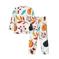 thumbnail image 2 of Bingfone Men'S Pajama Set 2 Piece Loungewear Pjs, Long Sleeve With Pajama Pants-Autumn Pumpkins Fall Leaves, 2 of 9