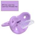 thumbnail image 3 of CutiePlusU Adult Sized Pacifier Dummy for Adult Babies-Large Shield 3 Pack - Purple, Light Green, White, 3 of 6