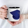thumbnail image 5 of CafePress - Dark Blue Graduation Cap Mug - 11 oz Ceramic Mug - Novelty Coffee Tea Cup, 5 of 6