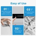 thumbnail image 3 of Midea MERI26B1AGY Countertop Bullet-Ice Maker, 8 Ice Bullets Ready in 6 Minutes, 26lbs/24H, Self-Cleaning Function with Ice Scoop and Basket for Home/Office/RV, 3 of 7
