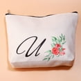 thumbnail image 6 of Initial Makeup Bag Big Letter Script Name Monogram Personalized Travel Makeup Bag for Women Inspirational Gifts She Believed She Could So She Did, 6 of 7