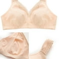 Women's Cotton Bra Seamless Unlined Plus Size Comfort Full Coverage Bra