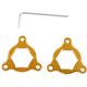 thumbnail image 2 of Par de de horquilla de precarga anodizados hexagonales CNC delanteros de motocicleta 19mm para 600 Oro DYNWAVEMX Kit de ajustadores de precarga de horquilla, 2 of 8