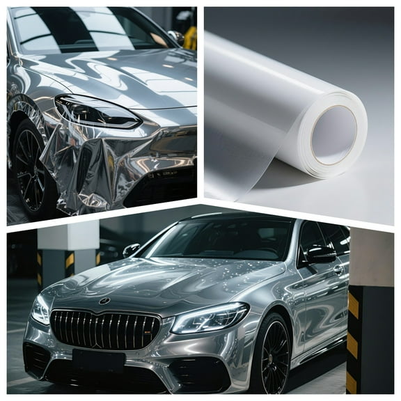 PPF Gloss Paint Protection Film 7.5 Mil 1X5 FT Vinyl Wrap Roll for Car Auto Truck Motorcycle Mirrors Headlights Door Handle