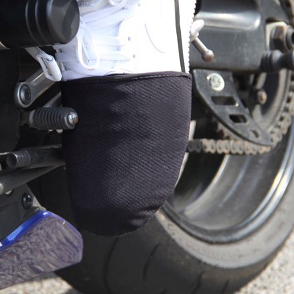 unbranded Cubrezapatos Antiviento Negro Para Motoristas Con Ajuste Profesional Y Protección Segura