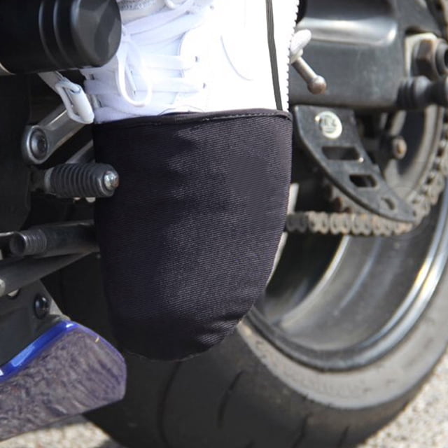 unbranded Cubrezapatos Antiviento Negro Para Motoristas Con Ajuste Profesional Y Protección Segura