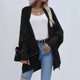 thumbnail image 2 of Sonducket Suéter cárdigan para mujer, portátil, elegante, lavable, transpirable, informal, a la moda, para invierno, otoño, suéteres para exteriores, Abrigos y chamarras Negro Sonducket AP012739-07, 2 of 4