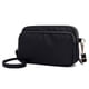 thumbnail image 5 of Bolso bandolera de nailon, bolso de mano con correa ajustable para el hombro, bolso de mano con cremallera (negro), 5 of 6