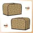 thumbnail image 3 of Daiia Brown Flowers Pattern 2 slice Toaster Cover, Toaster Appliance Dust-proof Cover For Kitchen Small Appliance Dust Cover and Fingerprint Protection, 3 of 7