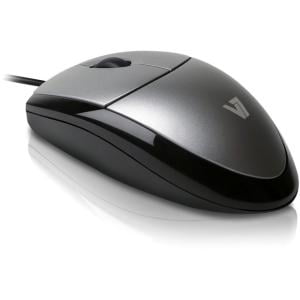 V7 3 Button USB Wired Optical Mouse 1000 DPI (Best 5 Button Wired Mouse)