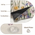 thumbnail image 6 of Wildflowers Area Rugs 6'x9', Washable Small Throw Rugs for Kitchen Dining room, Spring Vintage Tulip Butterfly Floral Leaf Indoor Outdoor Rug Non-Slip Low Pile Carpet Runner Reversible Floor Mats, 6 of 8