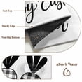thumbnail image 6 of 5'x7' Area Rugs for Living Room Bedroom, Happy Easter Washable Rug Carpet Runner Indoor Outdoor, Spring Carrots Country Black and White Plaid Non Slip Floor Mats Area Rug for Kitchen, Nursery, 6 of 8
