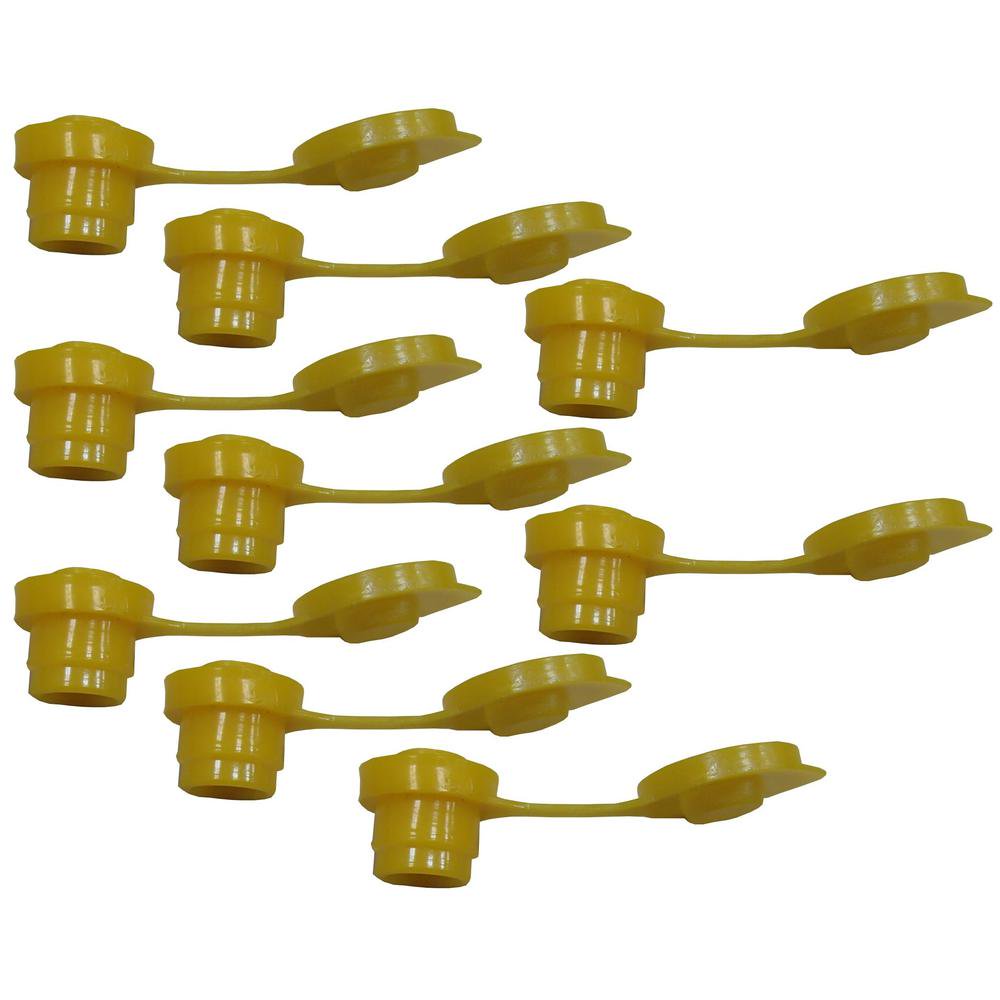 (9) Yellow Fuel Gas Can Jug Vent Caps Chilton Wedco Rotopax Gott Septer